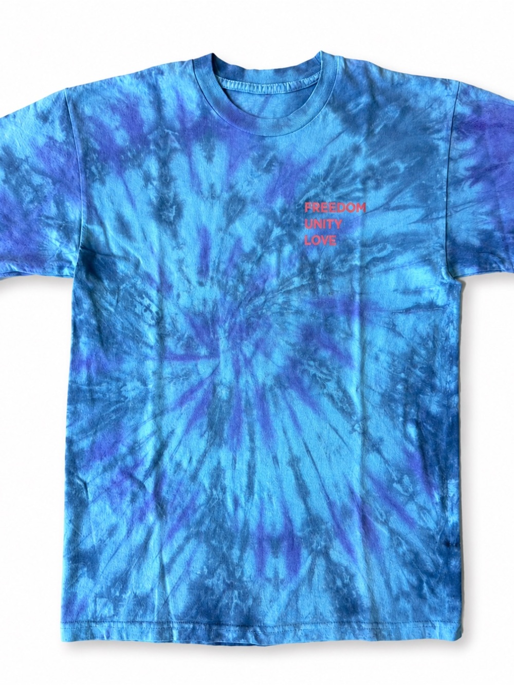 Dear Deer 1969 Freedom Unity Love Tie-Dye Tee